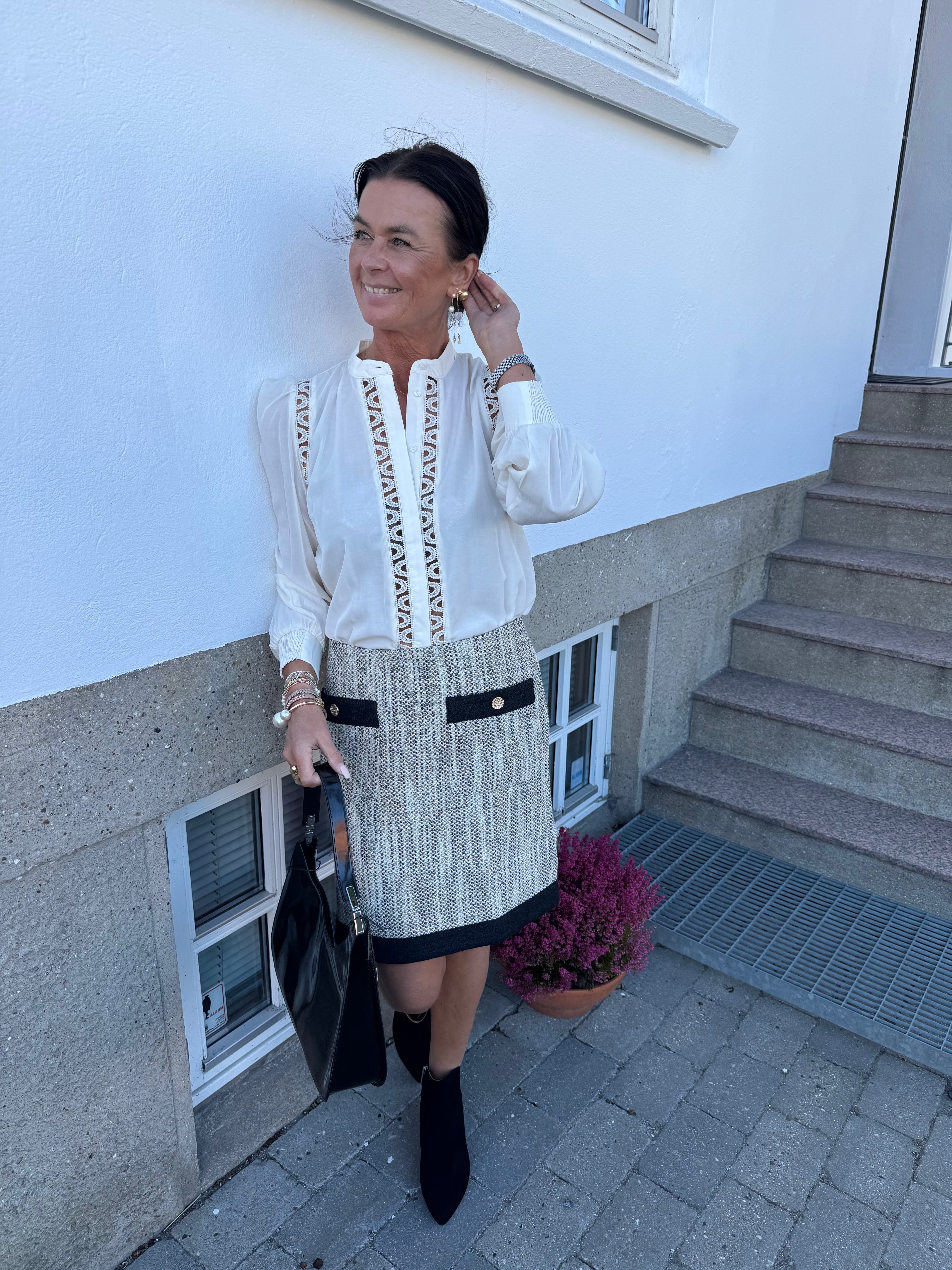 Co´Couture Skjorte - AilaCC Lace Skjorte i Off White