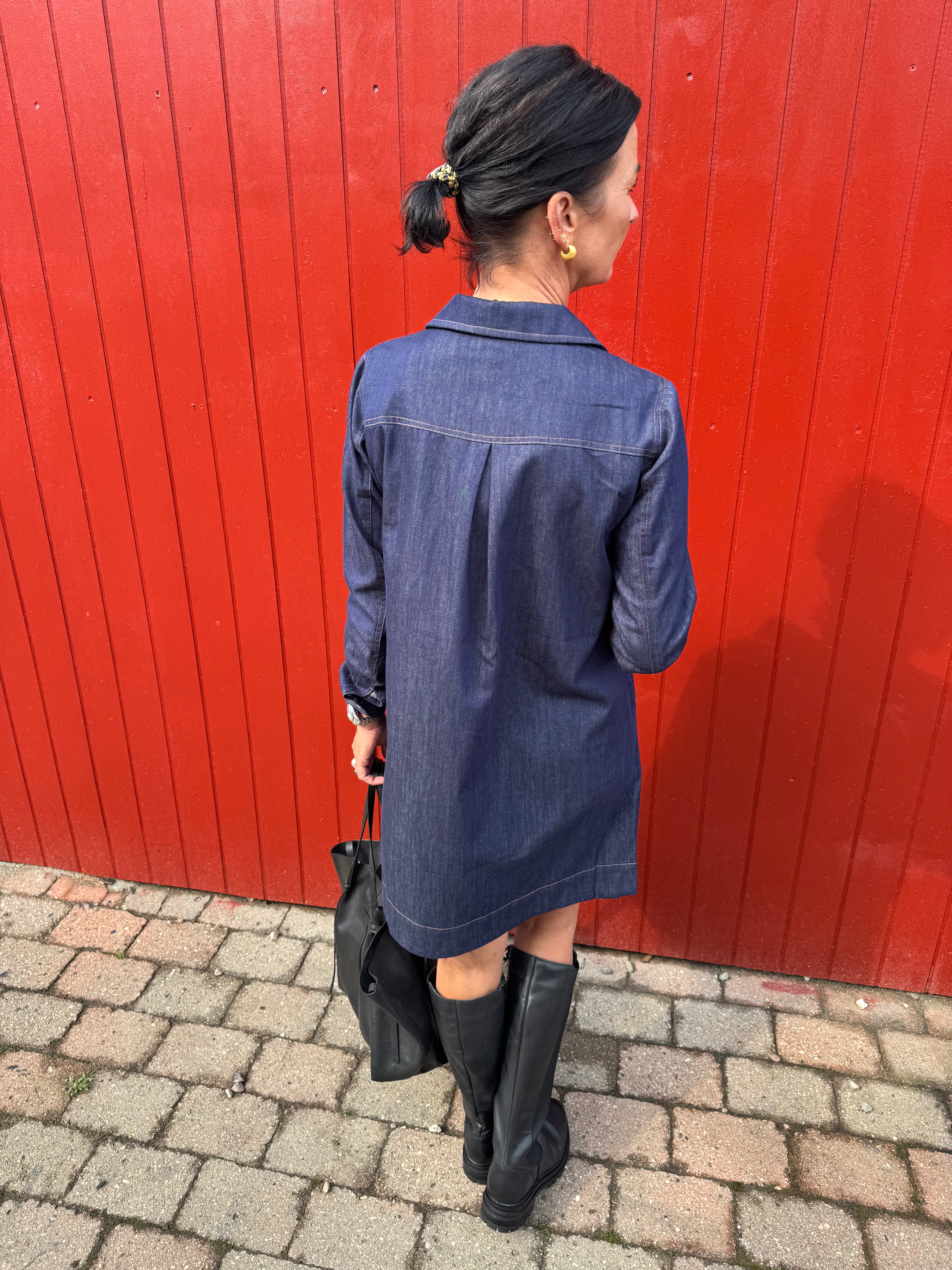 Nümph Kjole - NuChiku Kjole i Dark Blue Denim