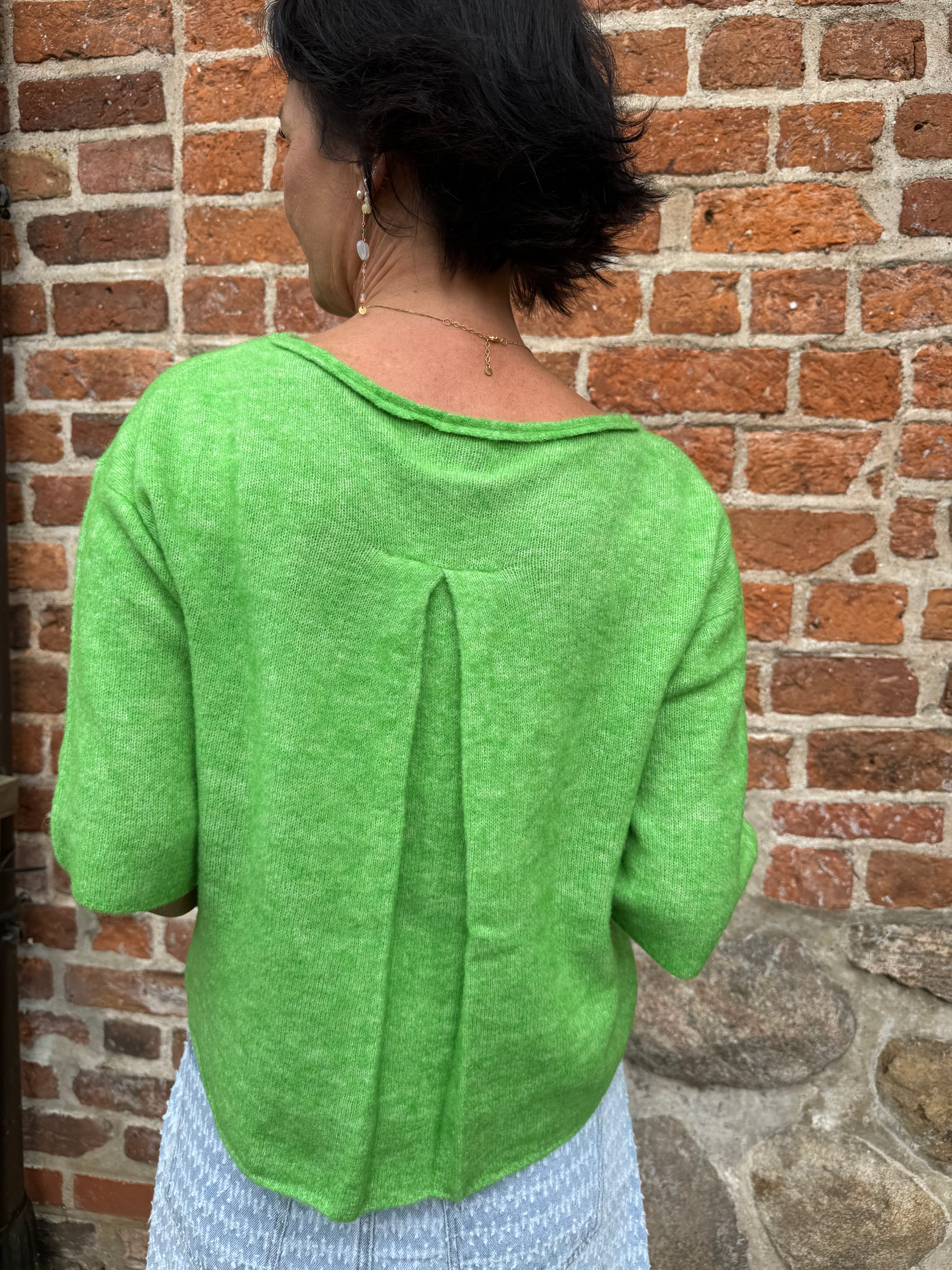 Nümph Strik - Nuriette Pleat Strik i Poison Green