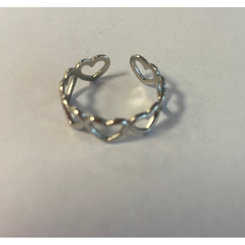 Tim & Simonsen Fingerring - TSJ410 Heart Ring i Sølv
