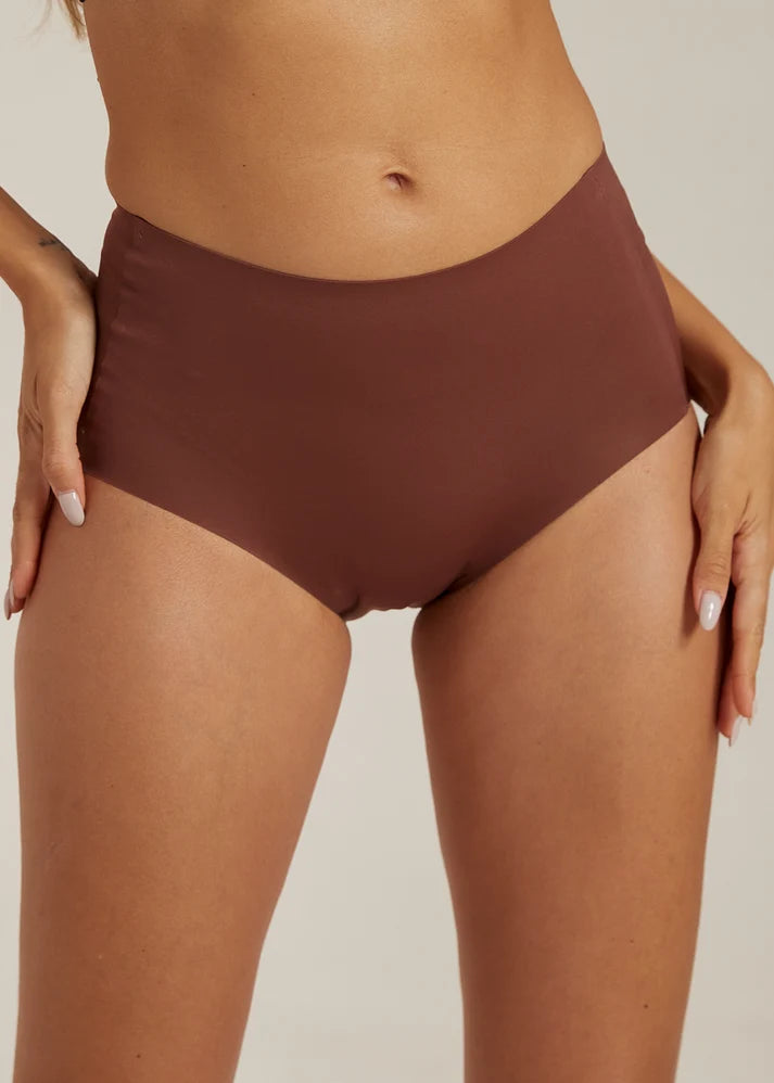 FemiFemme Undertøj - Invisible Highwaist Maxi Trusser i Velvel Chocolate