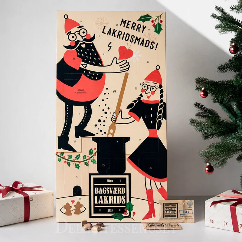 Bagsværd Lakrids Kalender - 2026 Lakrids Jule Kalender Med 26 Låger