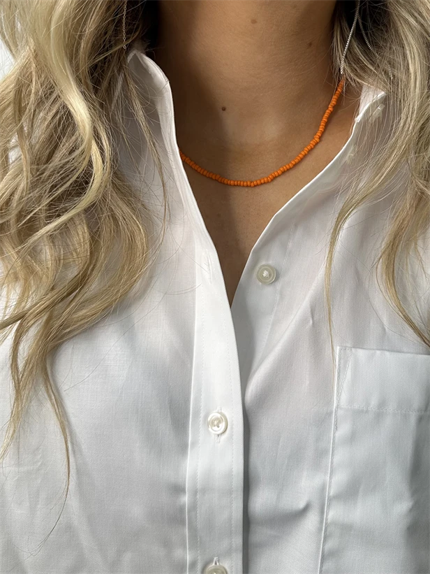 Annavii Halskæde - Kala Halskæde i Orange