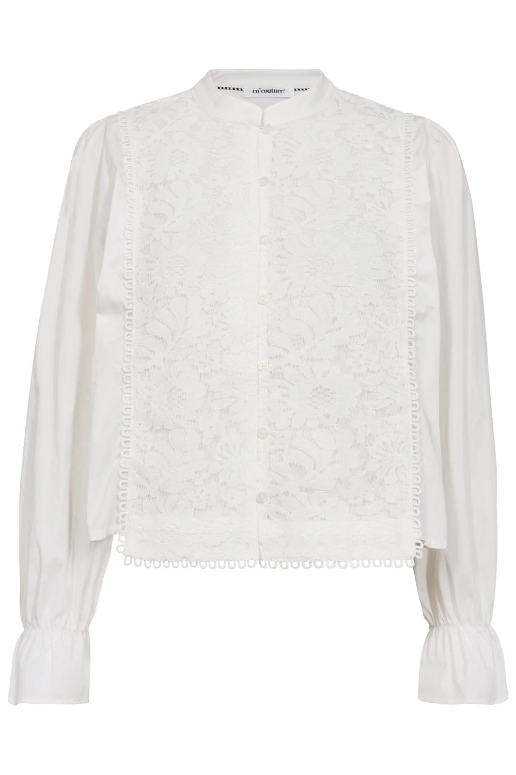 Co´Couture Skjorte - KimmieCC Lace Mix Skjorte i Off White
