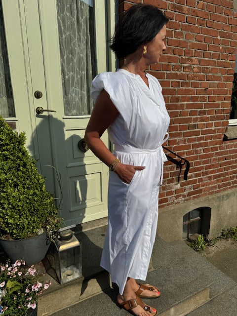 Coster Copenhagen Kjole - Kjole Med Brede Skuldre i Hvid