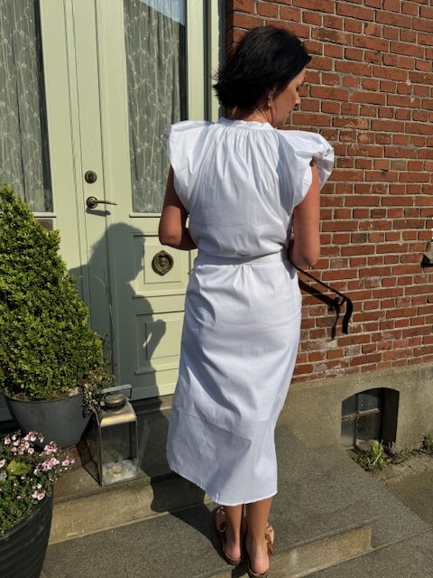 Coster Copenhagen Kjole - Kjole Med Brede Skuldre i Hvid