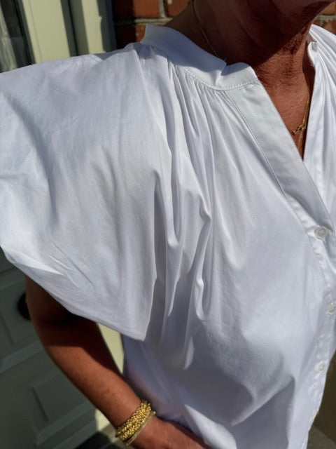 Coster Copenhagen Kjole - Kjole Med Brede Skuldre i Hvid