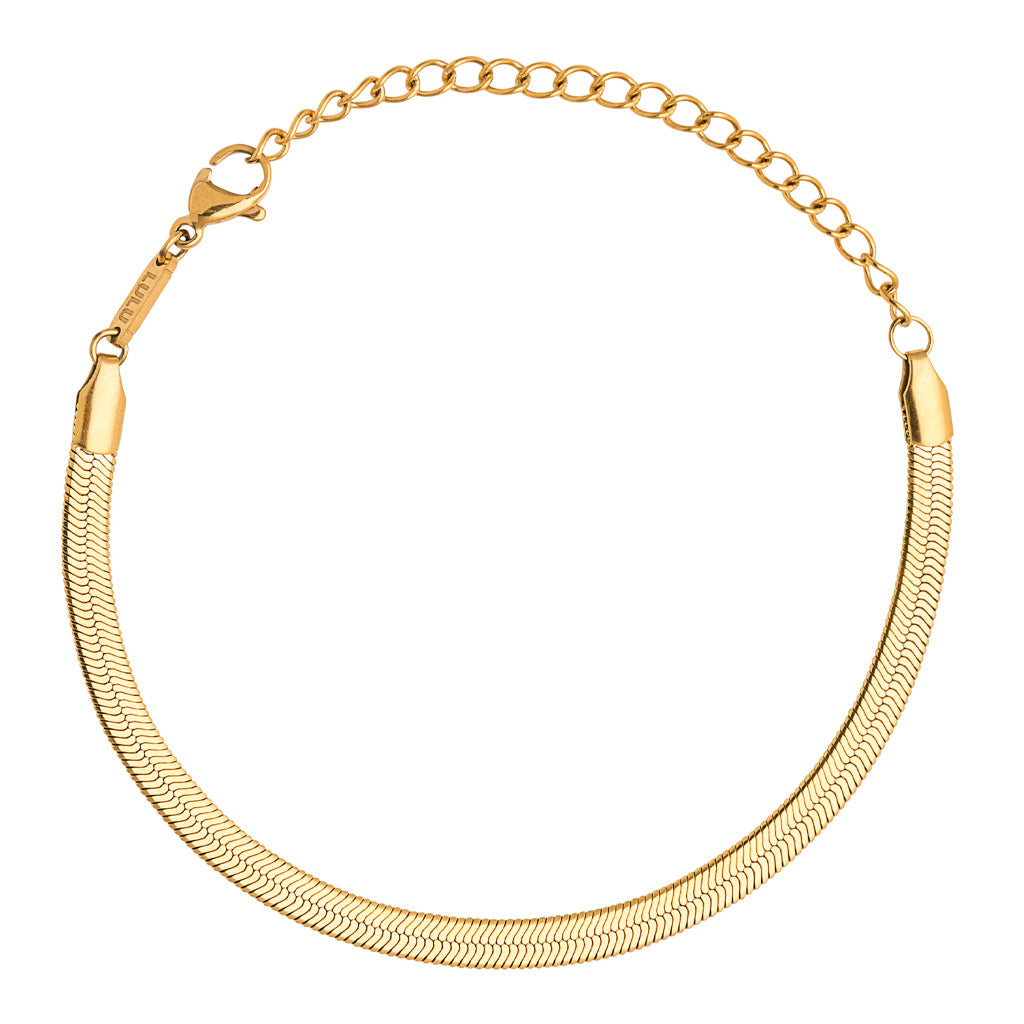 LULU Copenhagen Armbånd - Snake Armbånd i Forgyldt