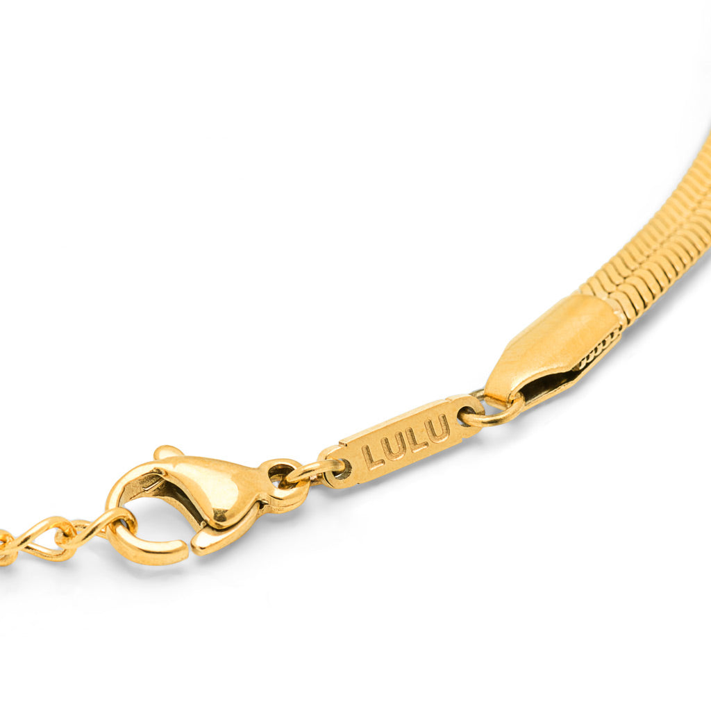 LULU Copenhagen Armbånd - Snake Armbånd i Forgyldt