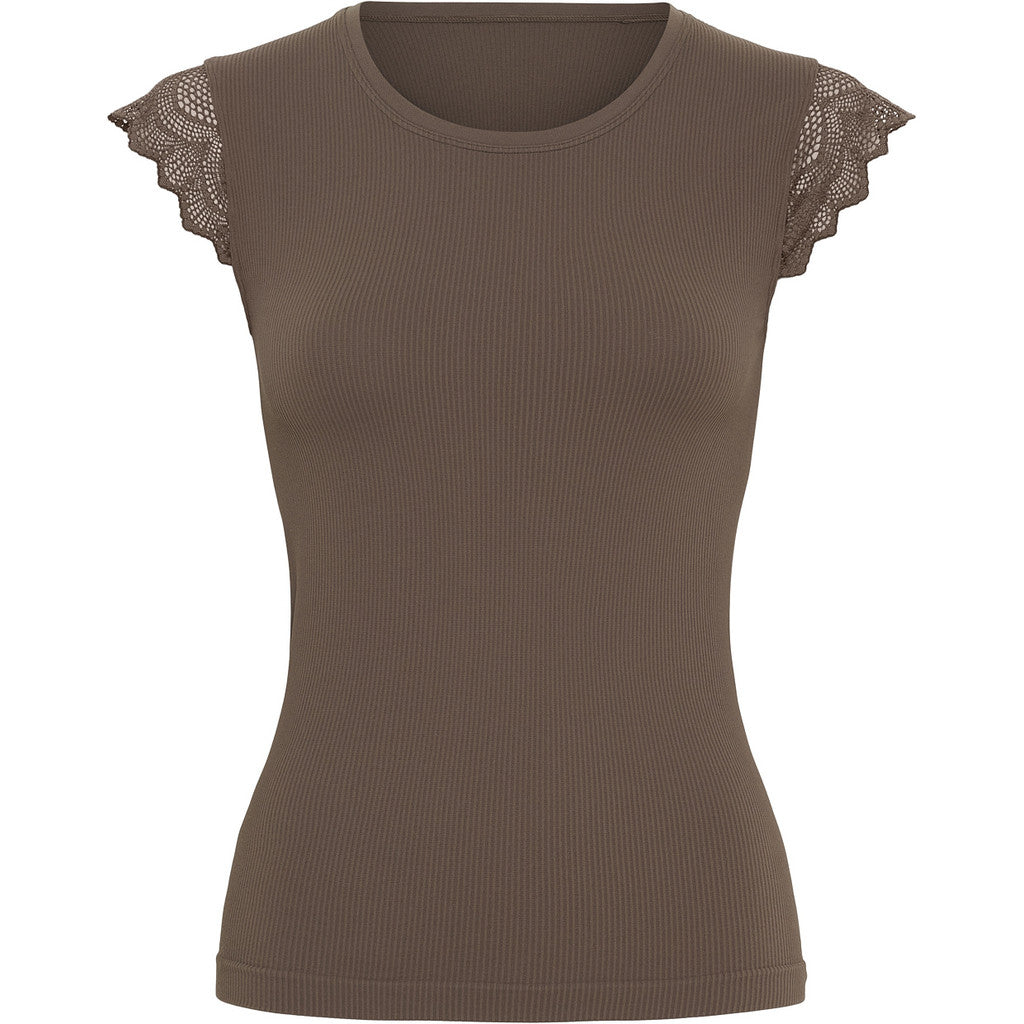 Tim & Simonsen Top - Lillebeth Rib Top i Noce