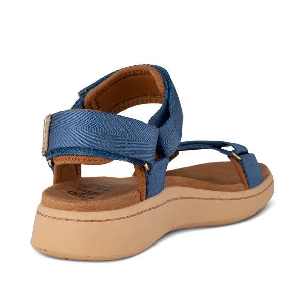Woden Sandal - Line Sandal i Cobolt Blue