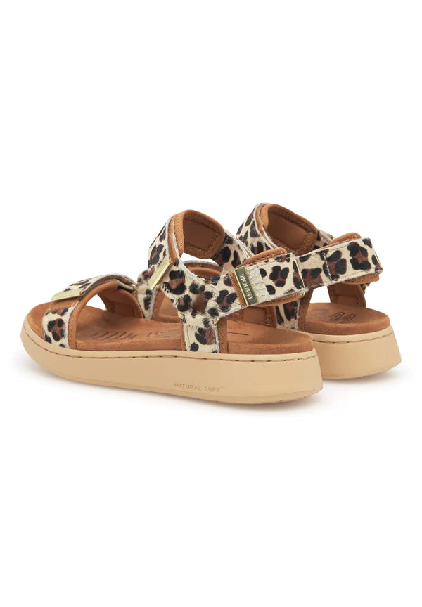 Woden Sandal - Line Animal Sandal i Leopard