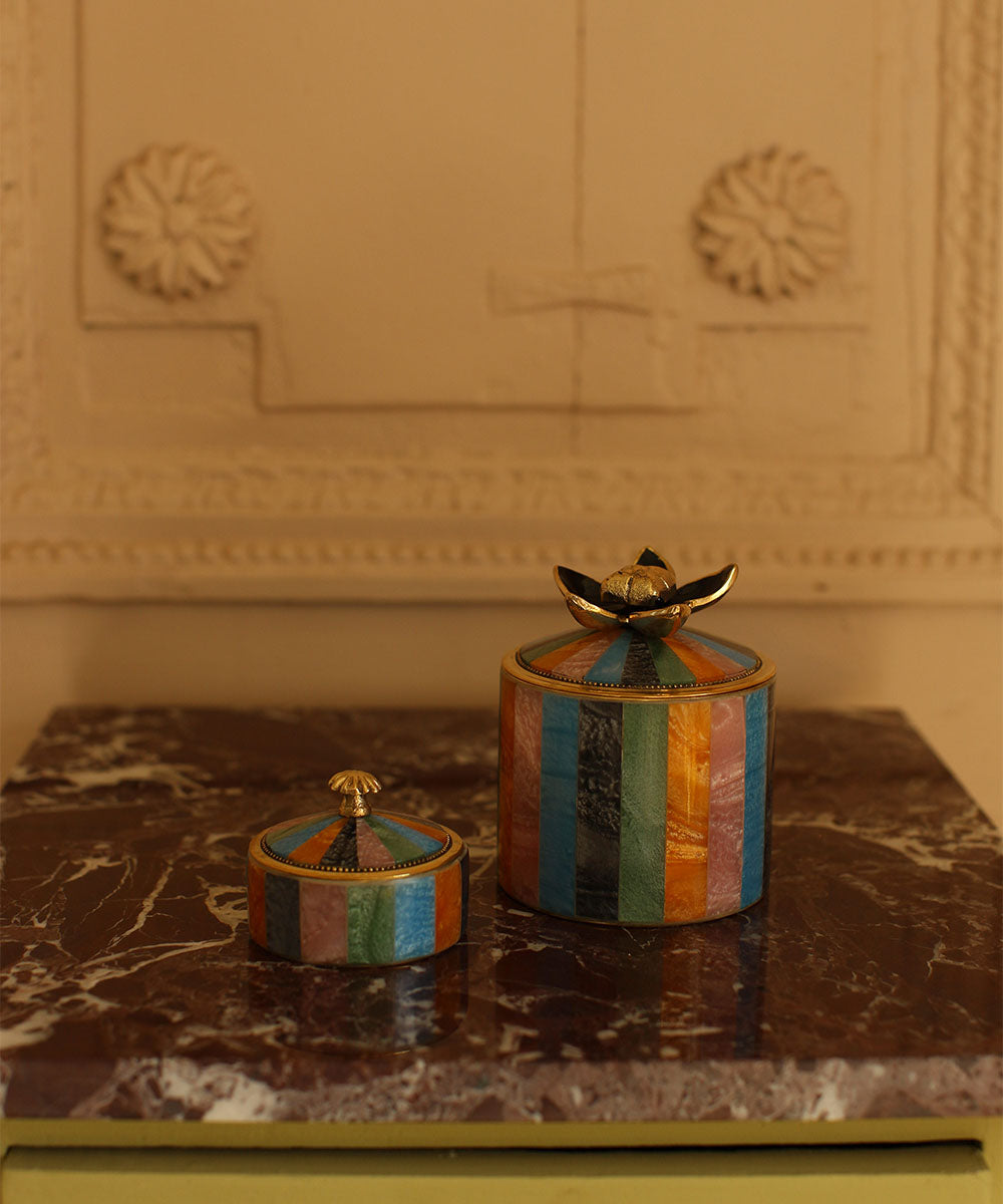 Doing Goods Box - Liv Circus Box Large i Multi Strib