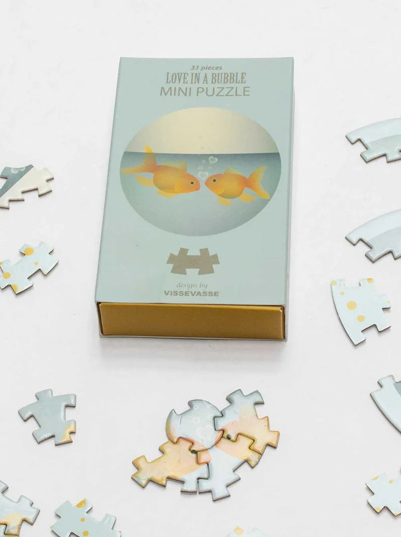 Visse Vasse Puslespil - Love in A Bubble Mini Puslespil, 31 Brikker