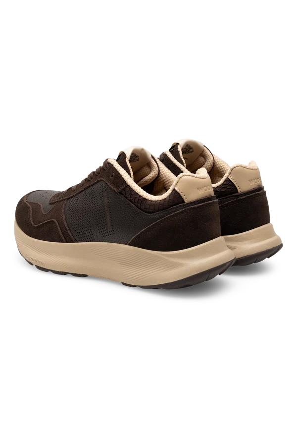 Woden Sneaker - Mathilde Runner Læder Sneakers i Chocolate