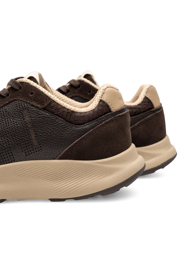 Woden Sneaker - Mathilde Runner Læder Sneakers i Chocolate
