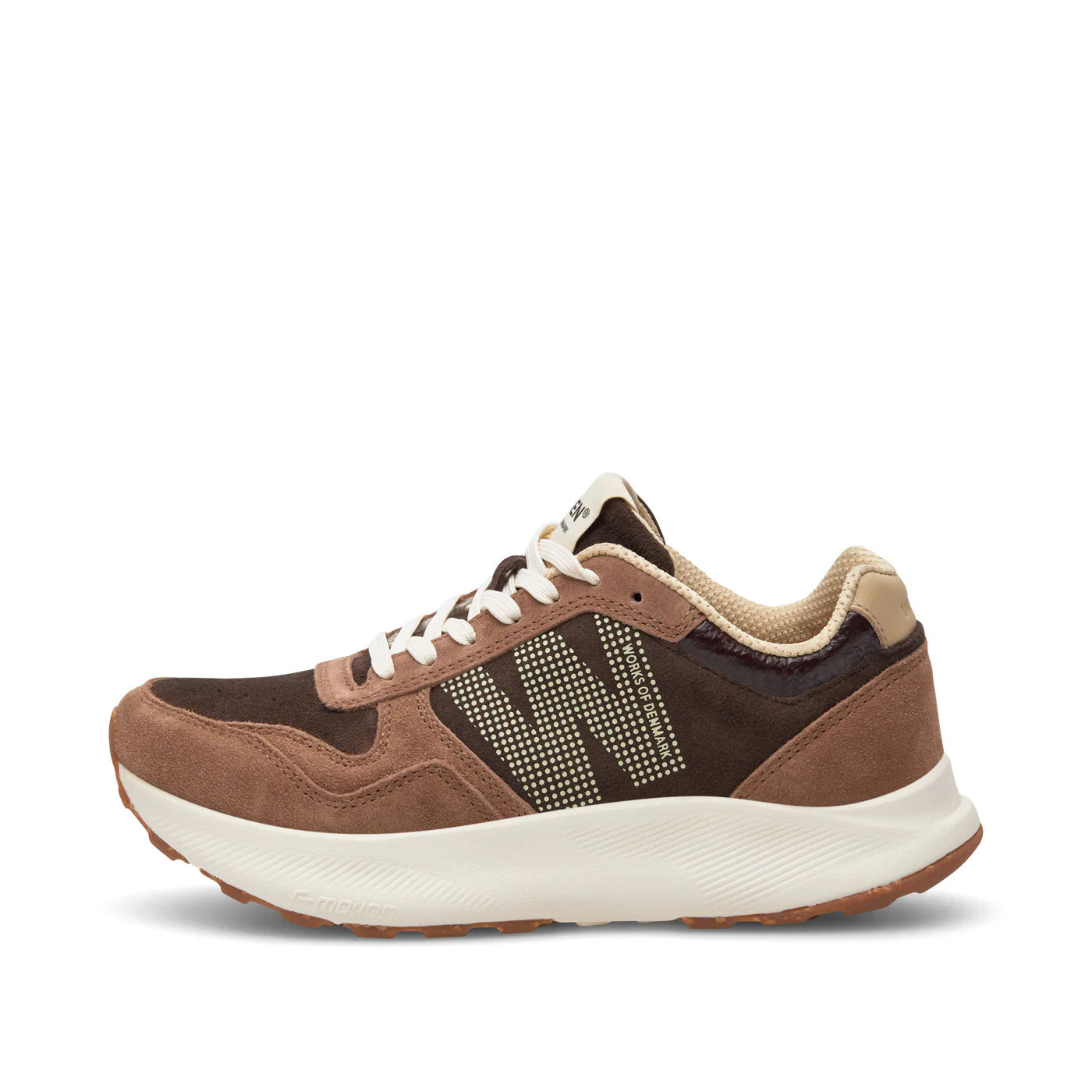 Woden Sneaker - Mathilde Runner Suede Sneakers i Chocolate Multi