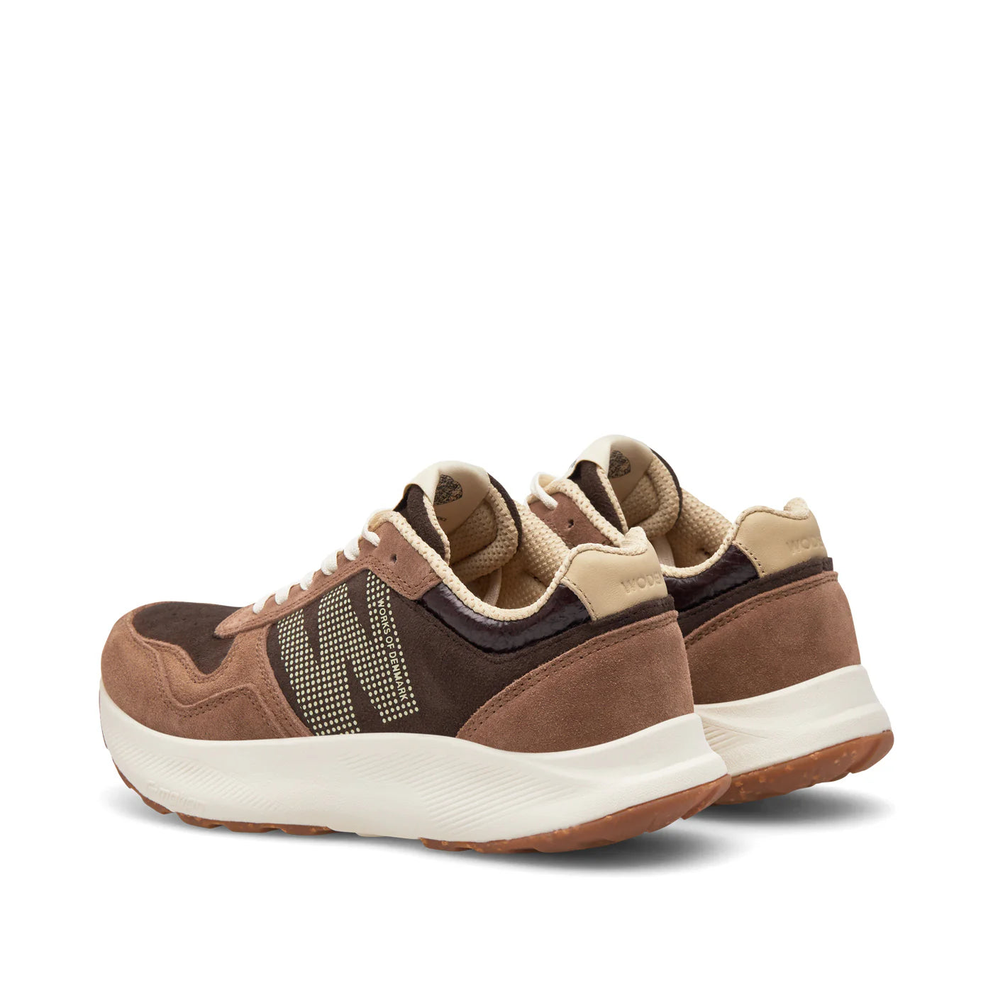 Woden Sneaker - Mathilde Runner Suede Sneakers i Chocolate Multi