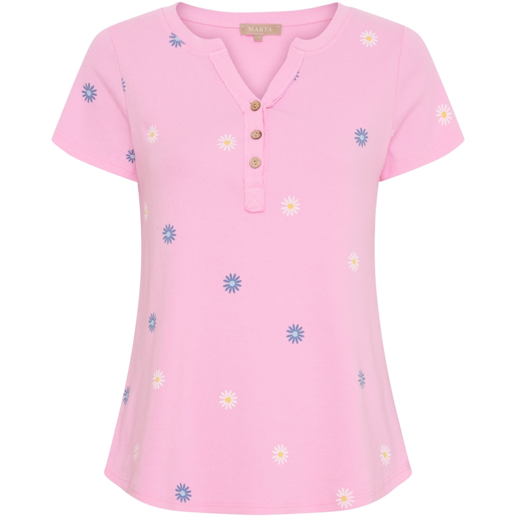 MARTA du château T-shirt - MdcCecilie T-shirt i Baby Pink