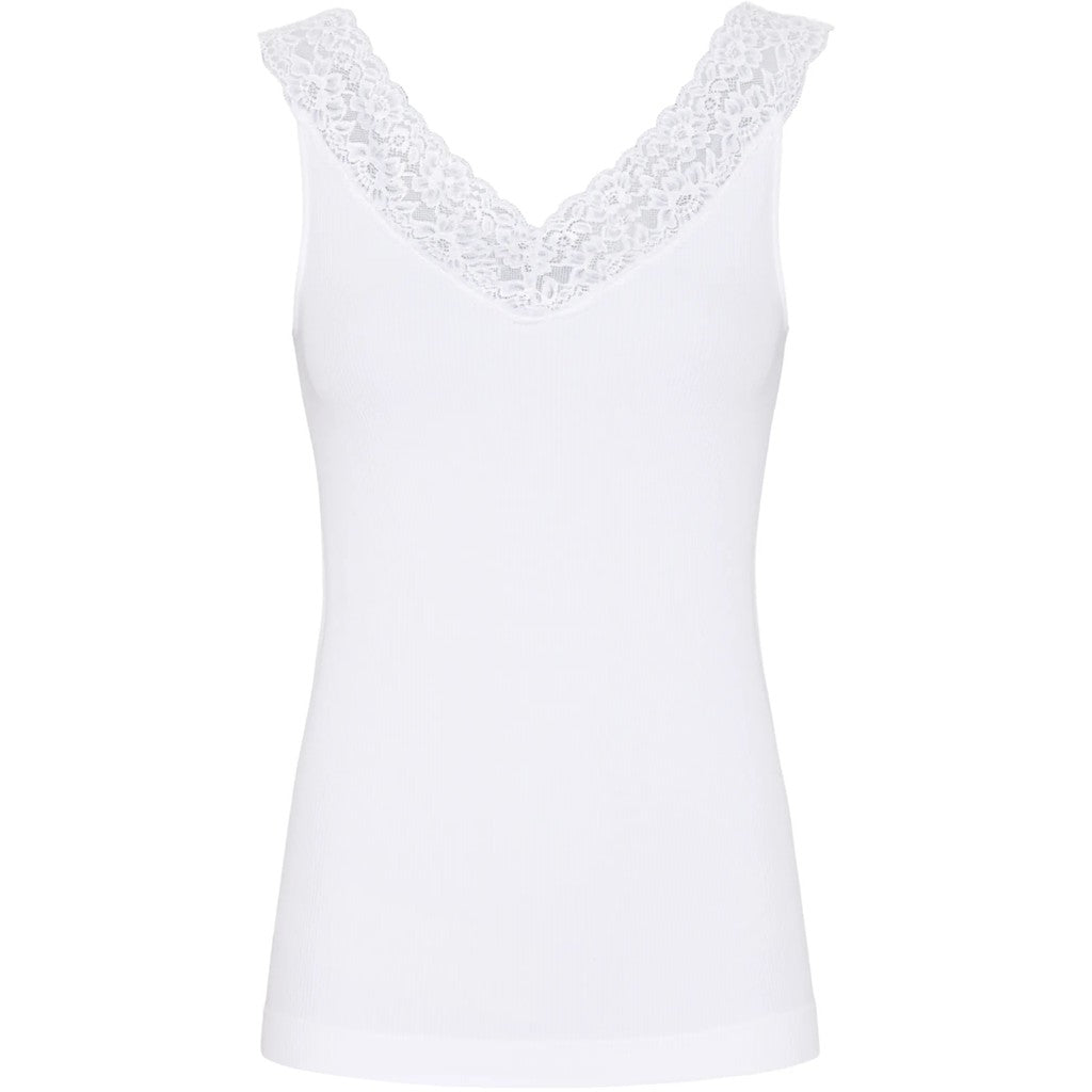 Tim & Simonsen Top - Miriam Top i Bianco Hvid