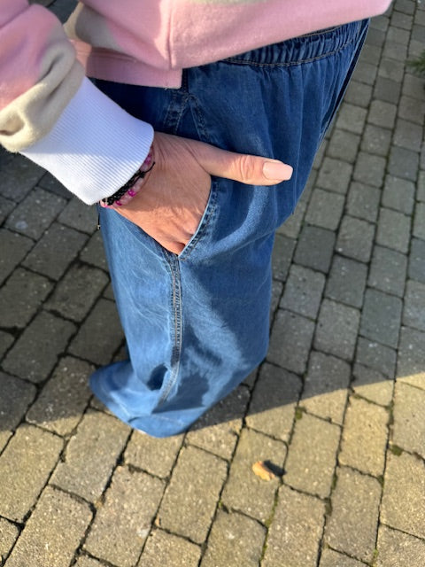 Nümph Bukser - NuMiami Bukser i Medium Blue Denim