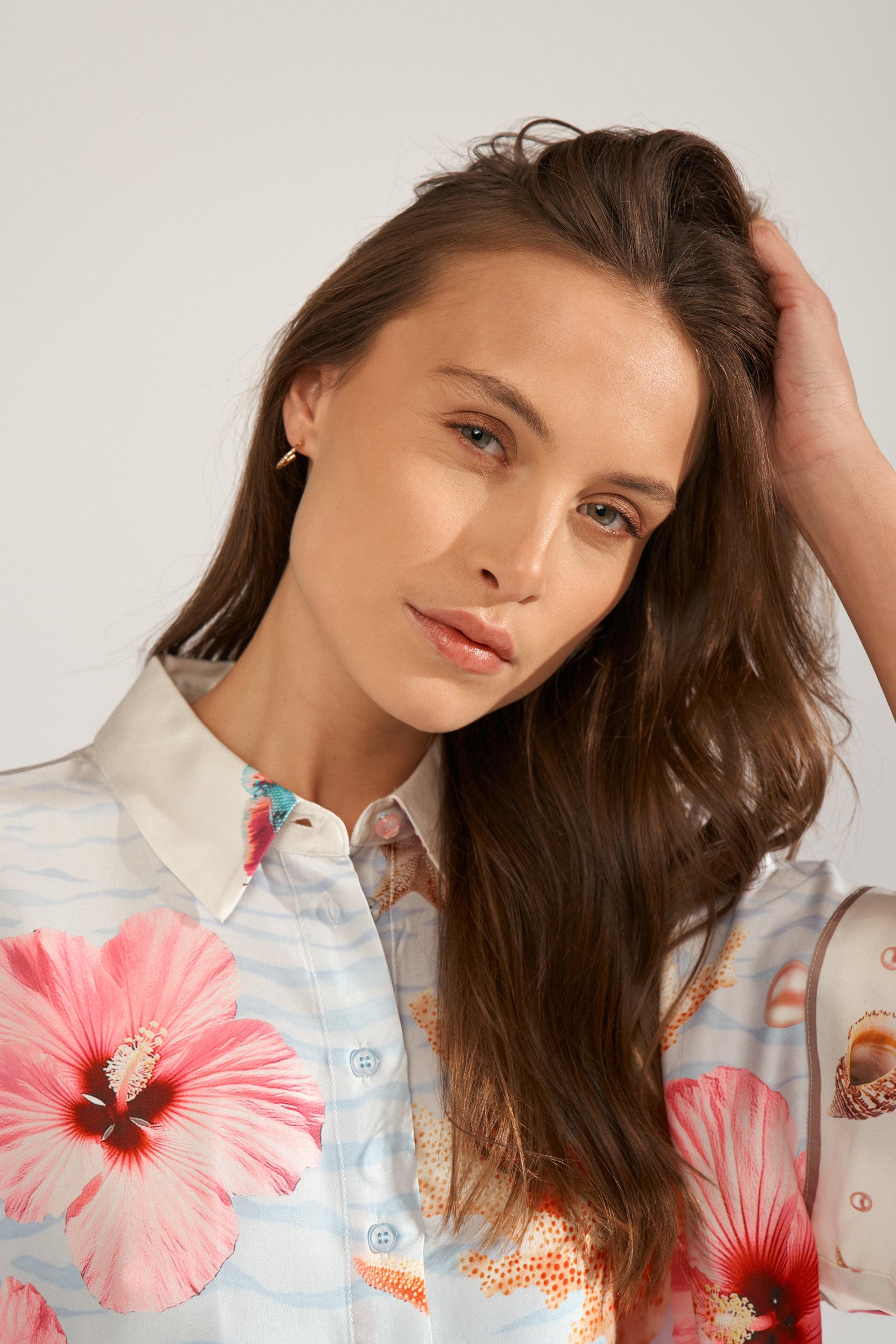 Nümph Bluse - NuOceana Sleeveless Bluse i Skyway
