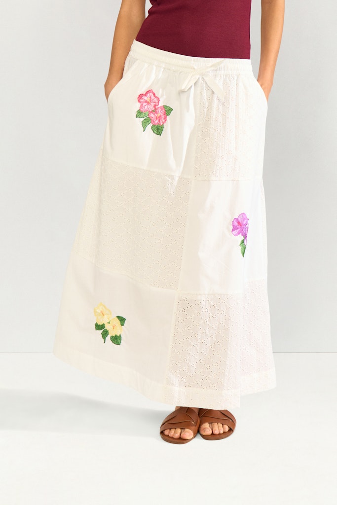 Nümph Nederdel - NuMaia Nederdel i Bright White