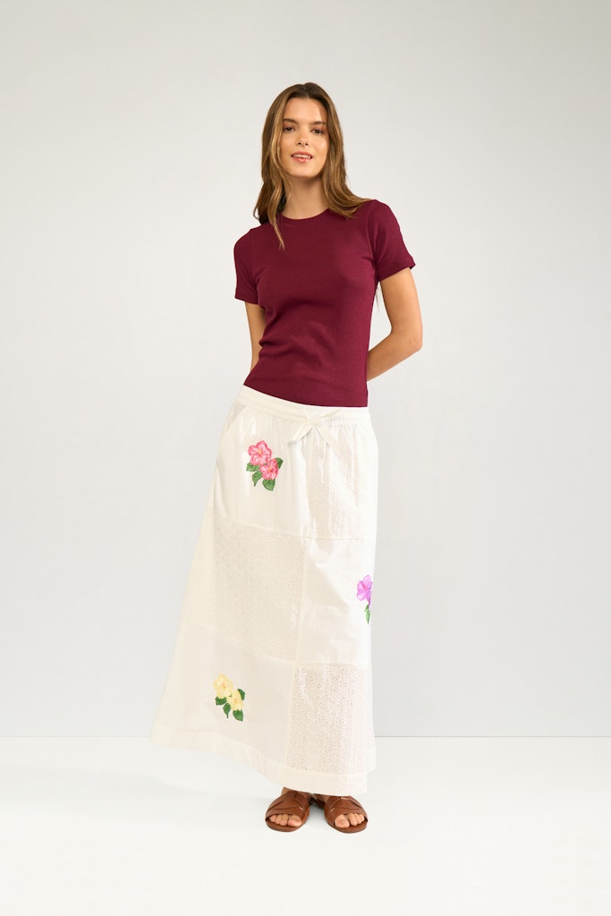 Nümph Nederdel - NuMaia Nederdel i Bright White