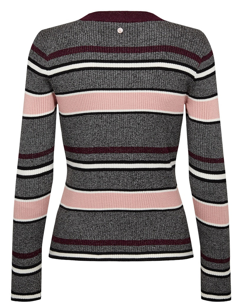 Nümph Bluse - NuKallie Strik, Bluse i Fig Grå