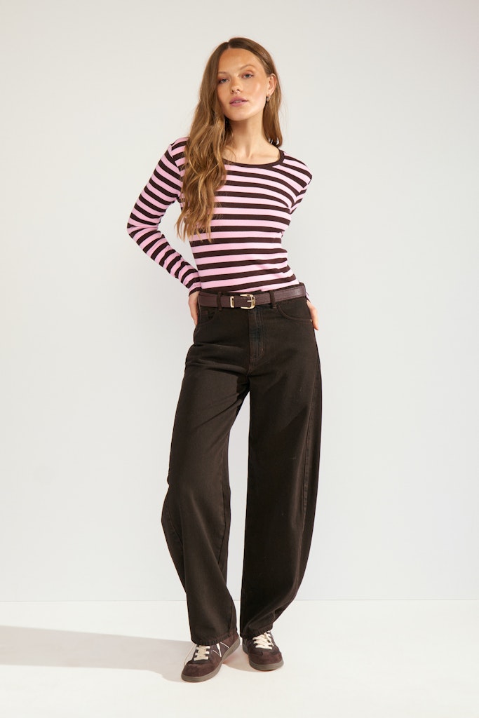 Nümph Bluse - NuMixie LS Bluse i Bonbon