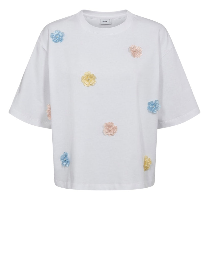 Nümph T-shirt - NuFleura Long T-shirt i Skyway