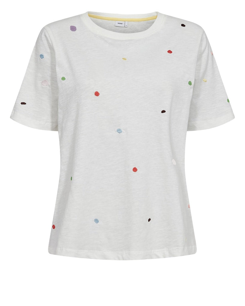 Nümph T-shirt - NuDelora T-shirt i Cloud Dancer