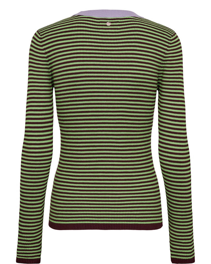 Nümph Bluse - NuFilina Bluse i Fig Grøn Strib