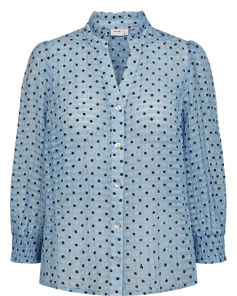 Nümph Bluse - NuJannet Bluse i Floaty Blue
