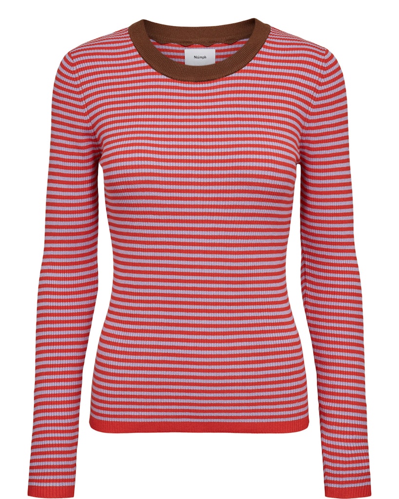 Nümph Bluse - NuFilina Bluse i Purple Rose Strib