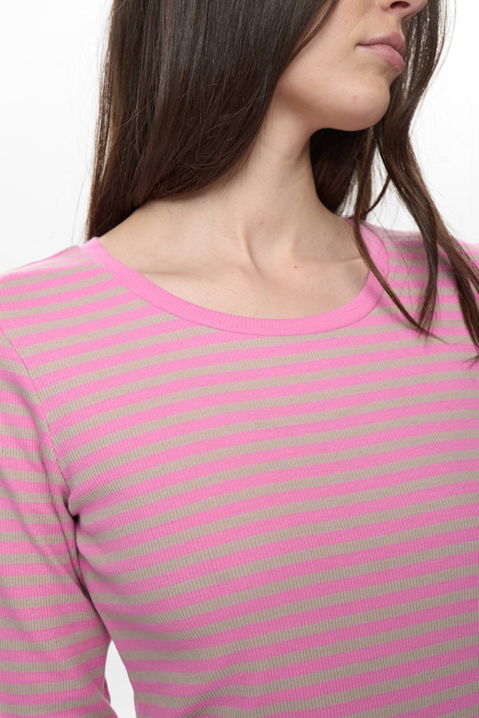 Nümph Bluse - NuMelany LS Bluse i Fuchsia Pink