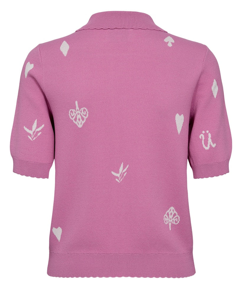 Nümph Cardigan - NuMalitta Cardigan i Fuchsia Pink