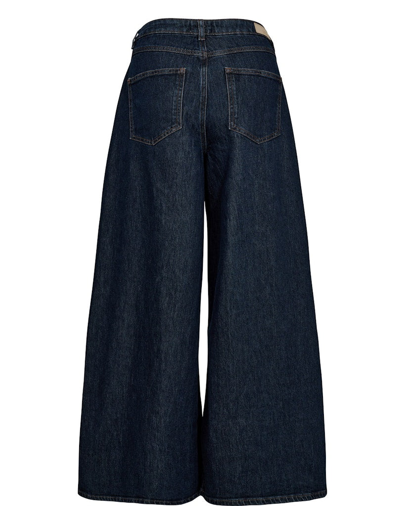 Nümph Jeans - NuVenice Extra Wide Jeans i Dark Blue Denim