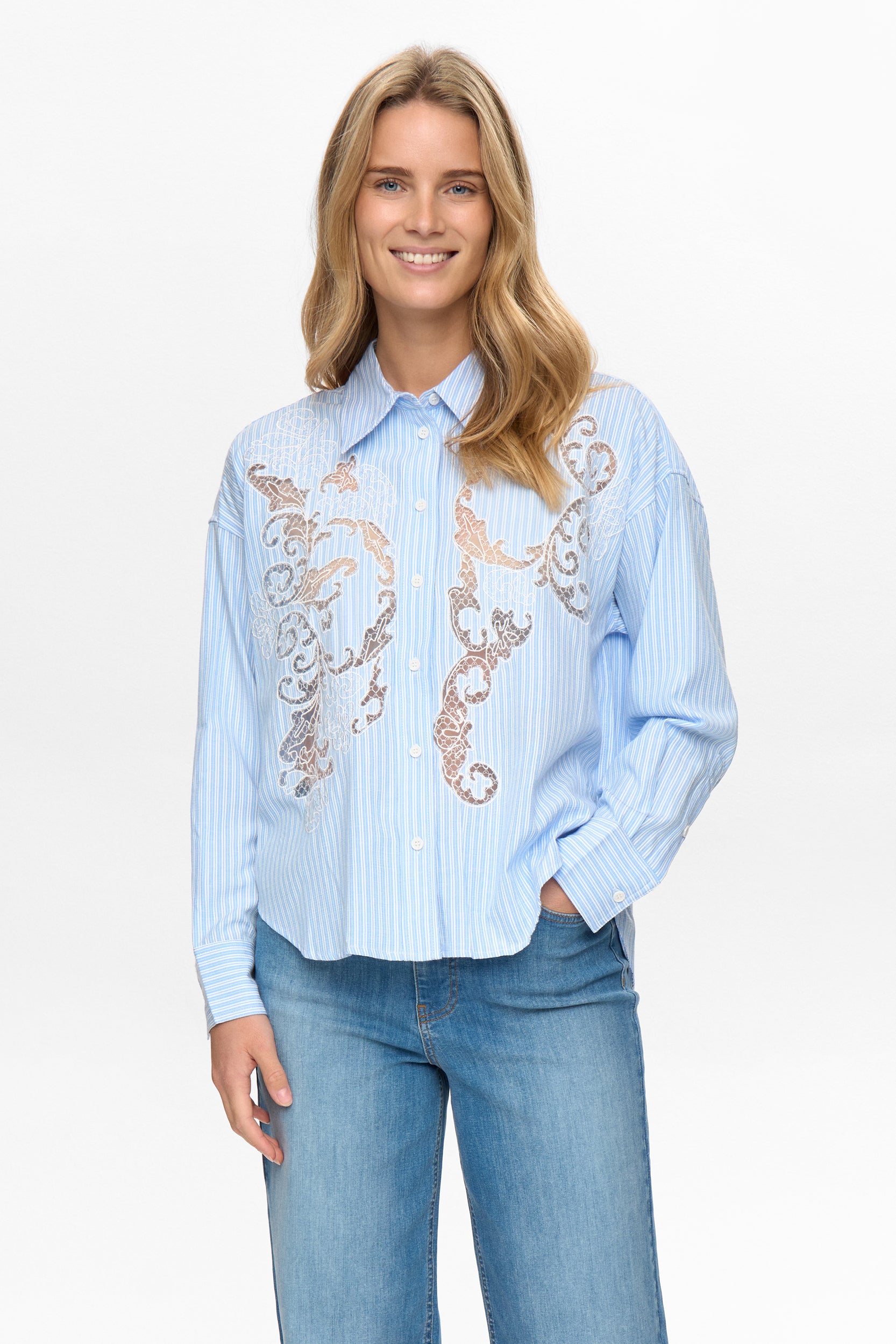 Nümph Skjorte - NuValerie Skjorte i Hydrangea Blå