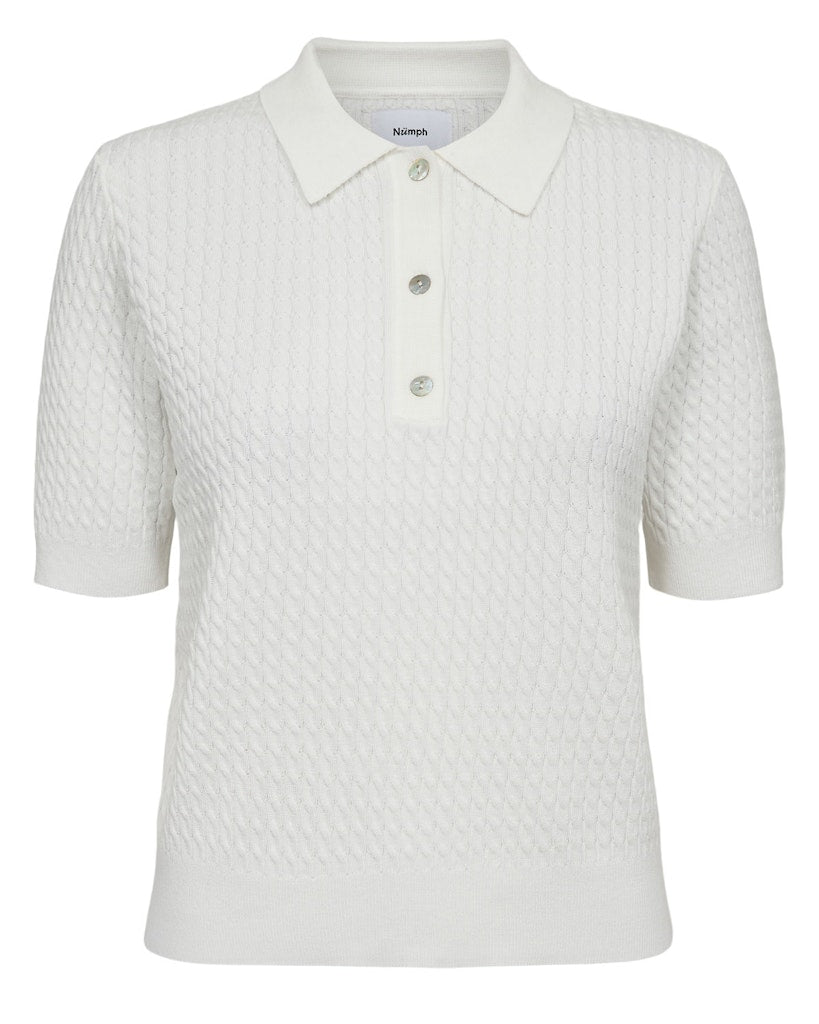 Nümph Polo - NuAlette Polo i Fuchsia Cloud Dancer