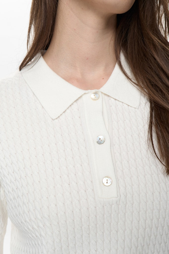 Nümph Polo - NuAlette Polo i Fuchsia Cloud Dancer