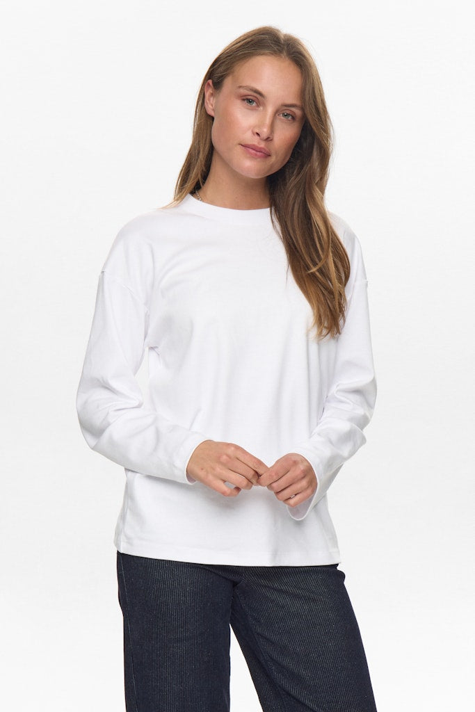Nümph Bluse - NuGira Bluse i Bright White
