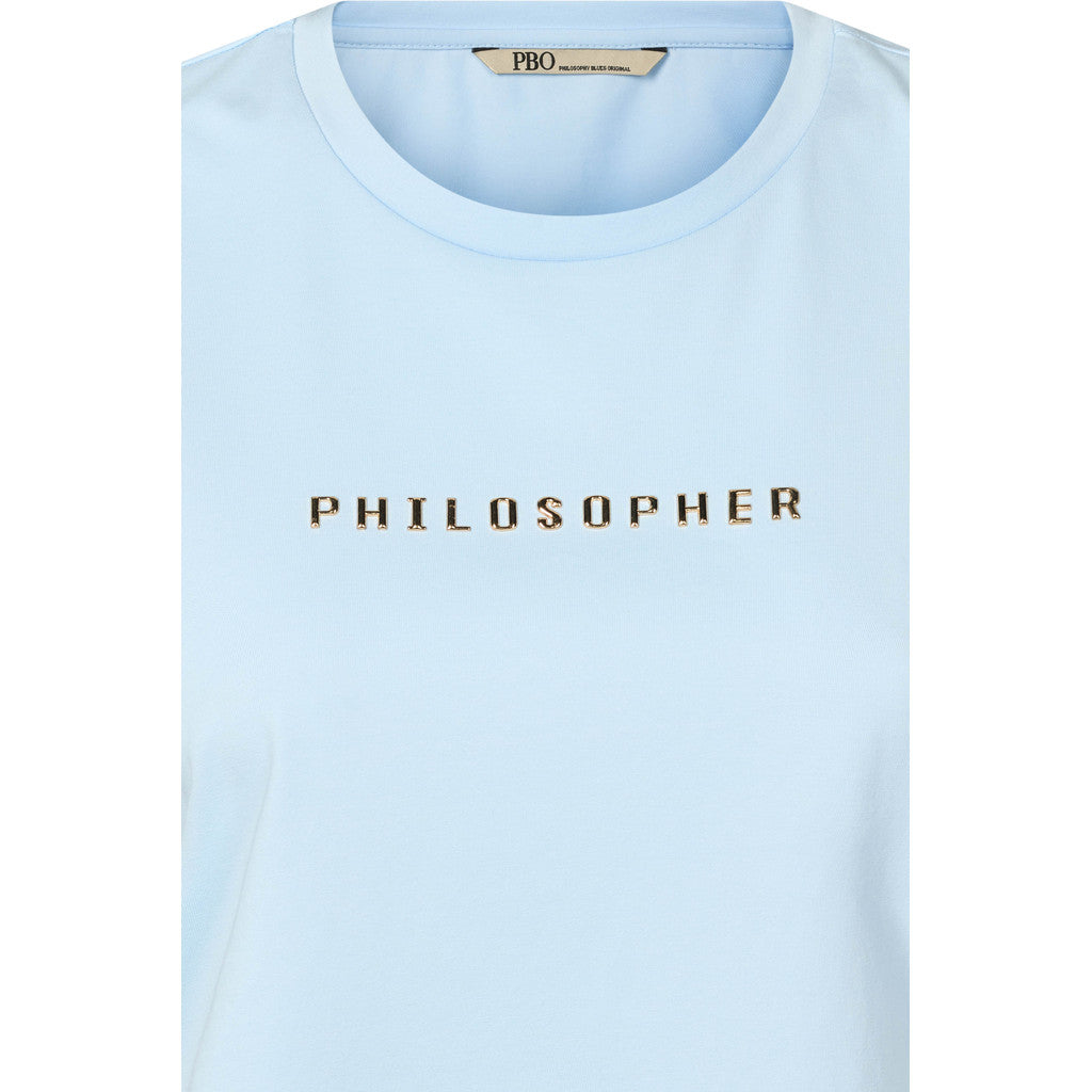PBO T-shirt - PBOPhilosopher SS T-shirt i Cashmere Blue