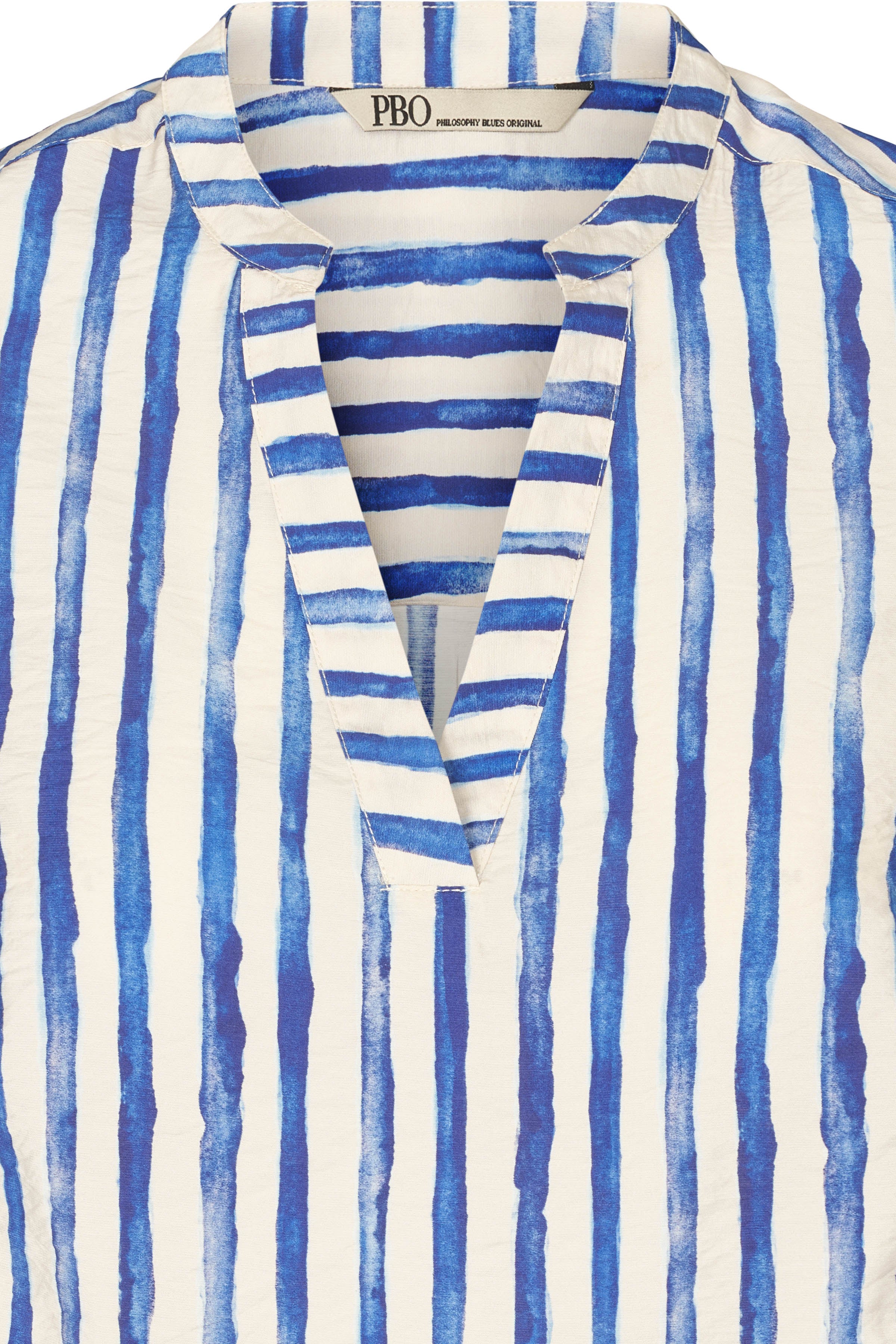 PBO Bluse - Kota Top i Blue Stripe