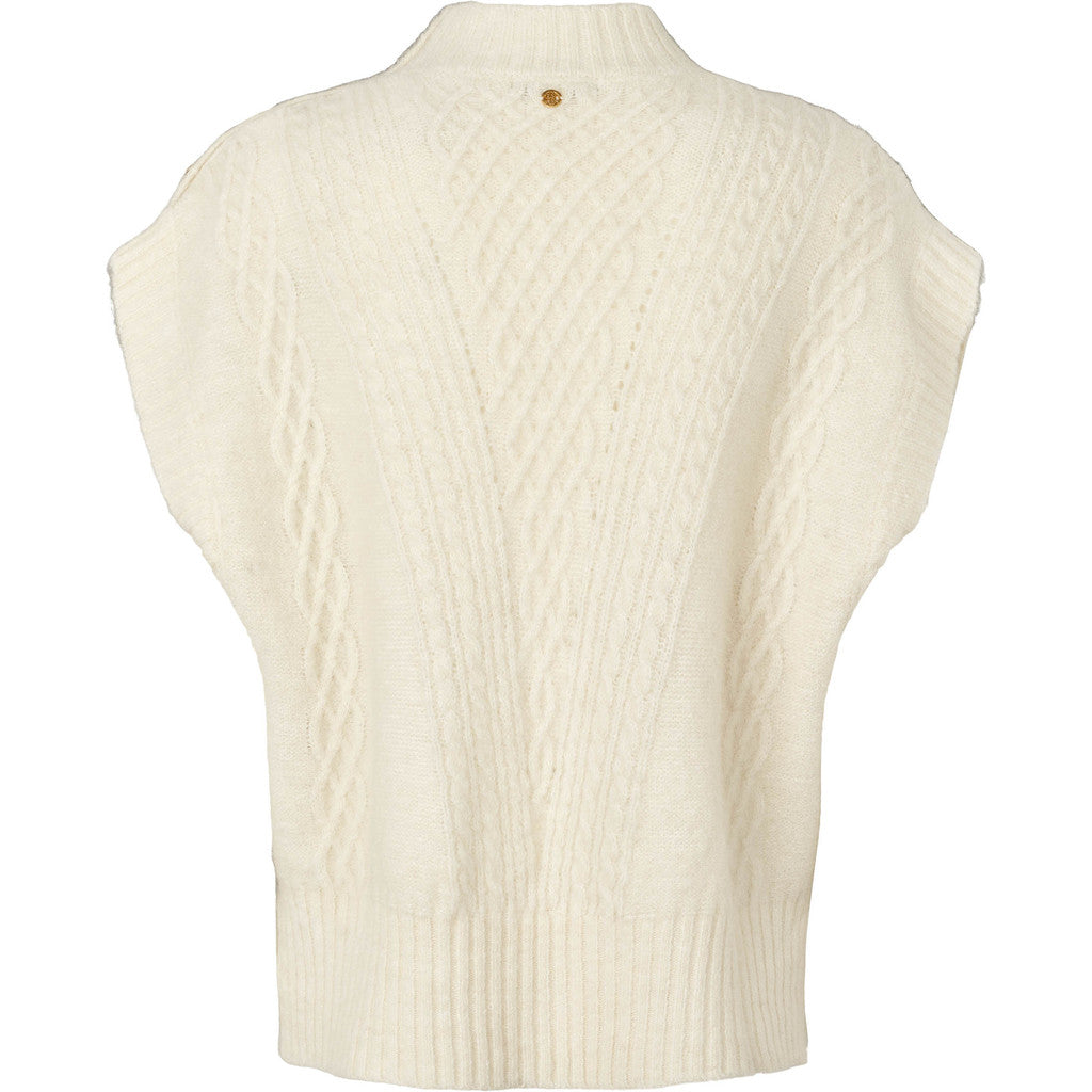 PBO Vest - Alino Strik Vest i Ecru