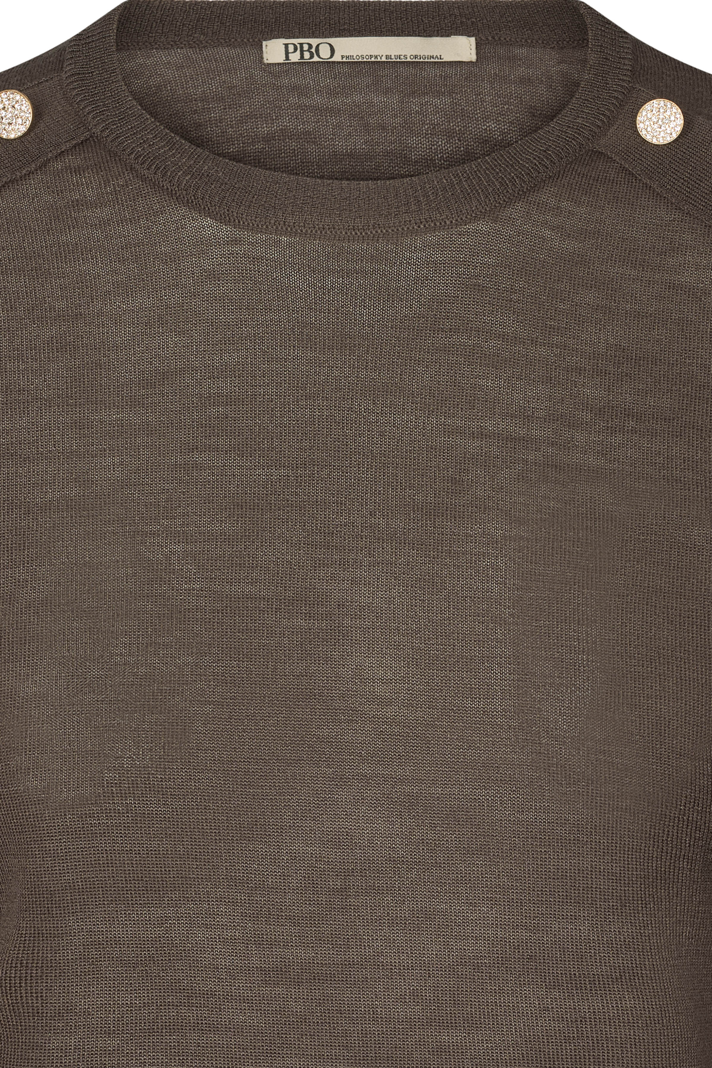 PBO Bluse - PBODeana Strik Bluse i Smoke