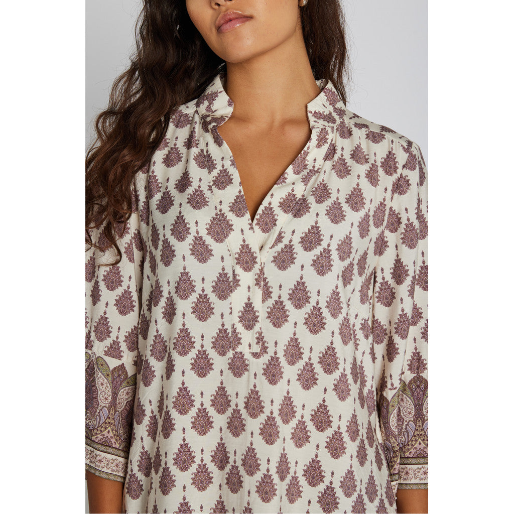 PBO Kjole - PboVila Lang Kjole i Paisley