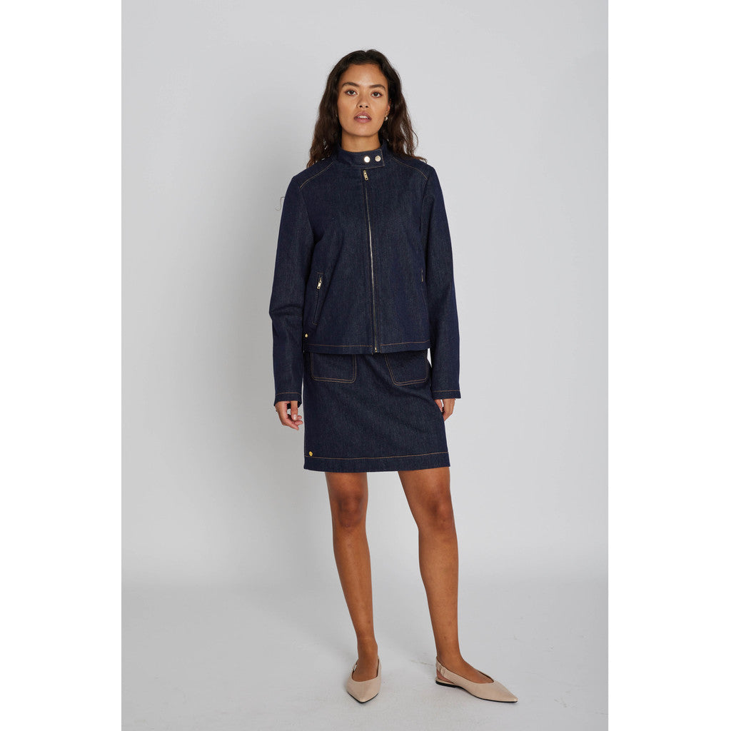 PBO Nederdel - Marmonti Denim Nederdel i Dark Denim
