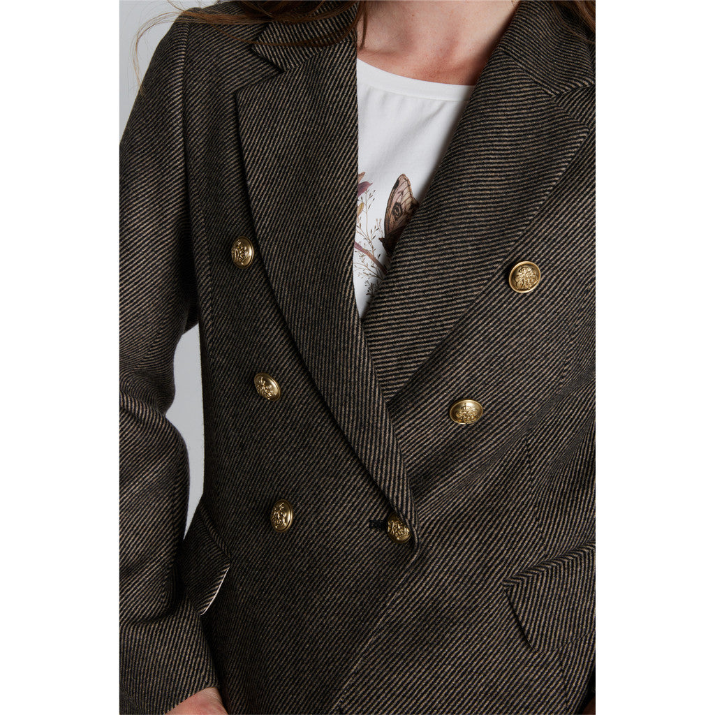 PBO Blazer - PBOCrombie Blazer i Balck-Beige