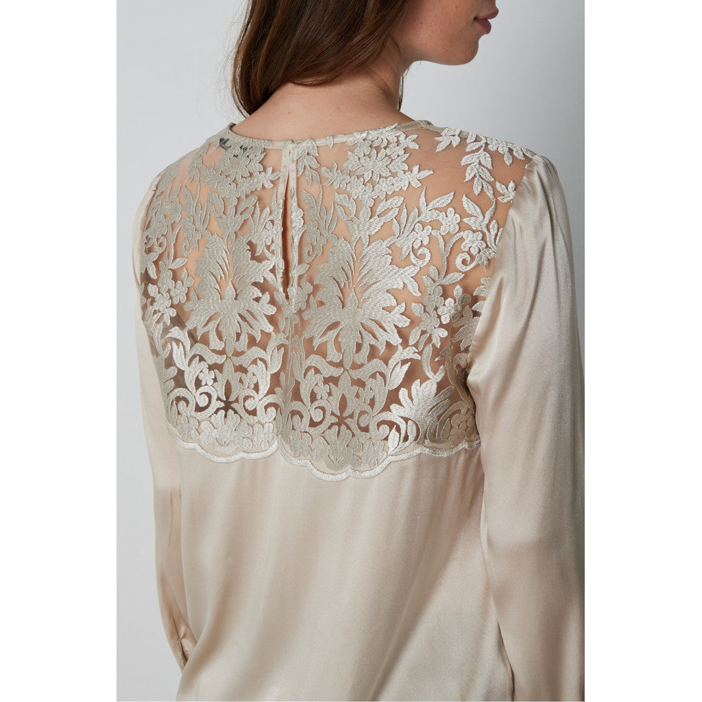 PBO Bluse - PboLaura Bluse i Champagne
